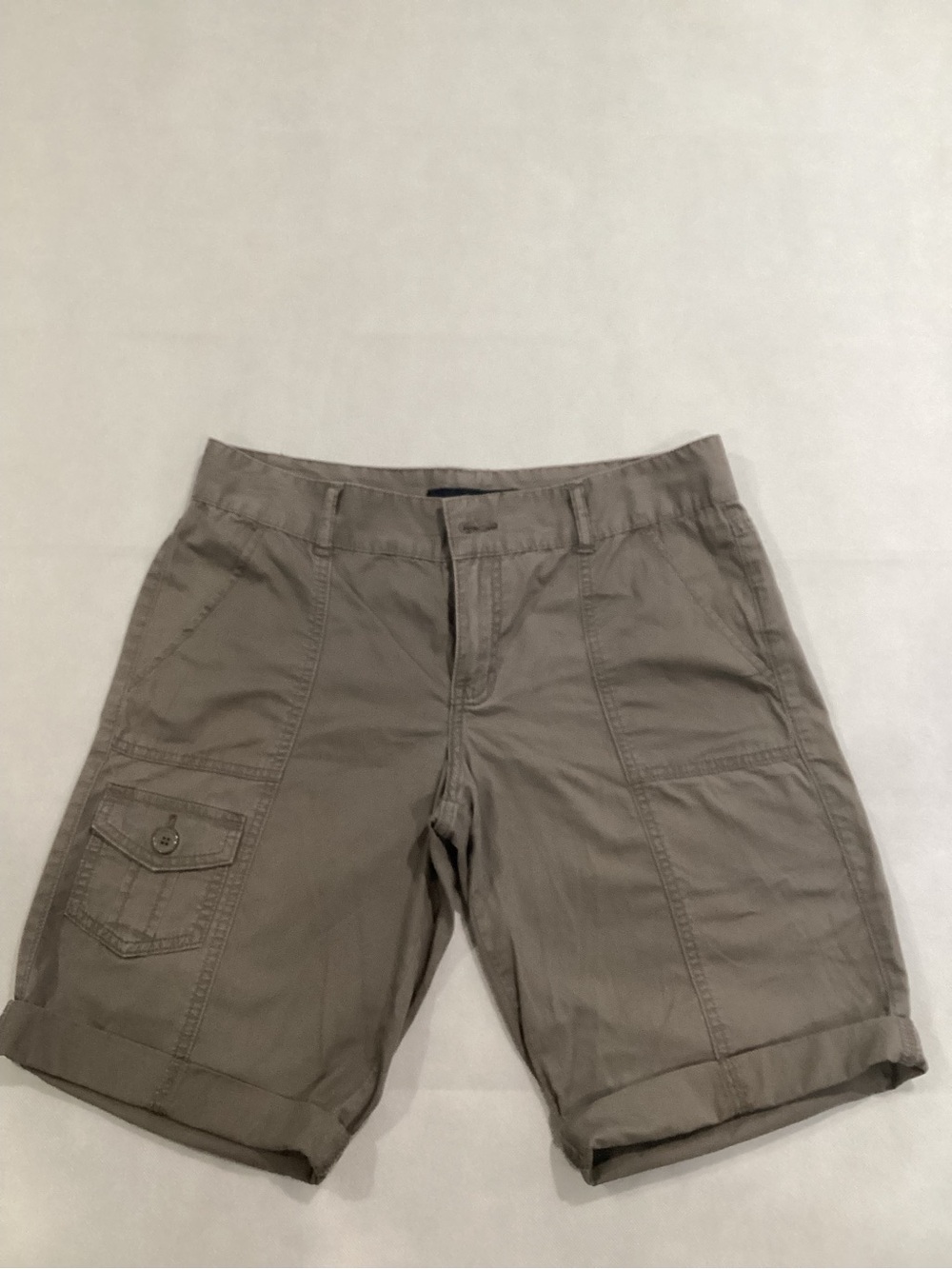 Calvin Klein Jeans Taupe Roll-Cuff Cargo Shorts size 8 #11